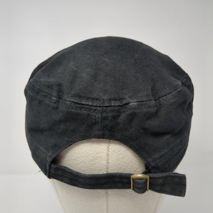 New Zealand Slideback Cadet Army Cap Black One Size Adjustable Cotton Prokiwi