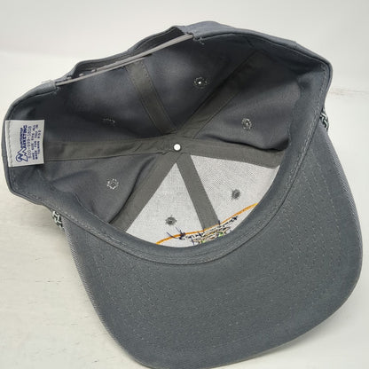 MountainTop Marketing Snapback Gray Idaho Fish Game Wildlife Rope Hat Vintage