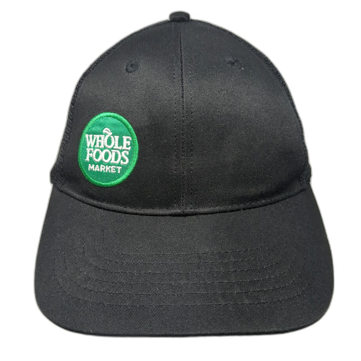 Whole Foods Market Boise Idaho Trucker Hat Black One Size Mesh Snapback RPET