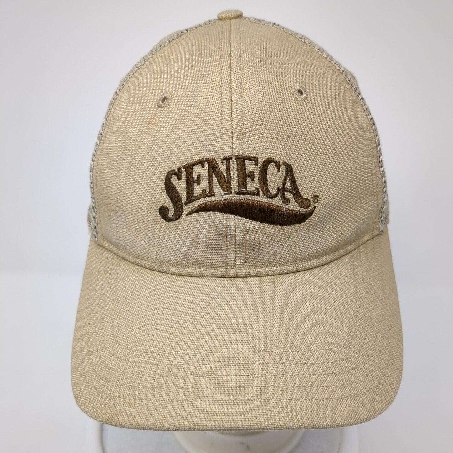 Seneca Snapback Trucker Hat Tan OS Adjustable Mesh Back Embroidered Carhartt