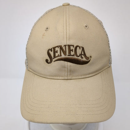 Seneca Snapback Trucker Hat Tan OS Adjustable Mesh Back Embroidered Carhartt