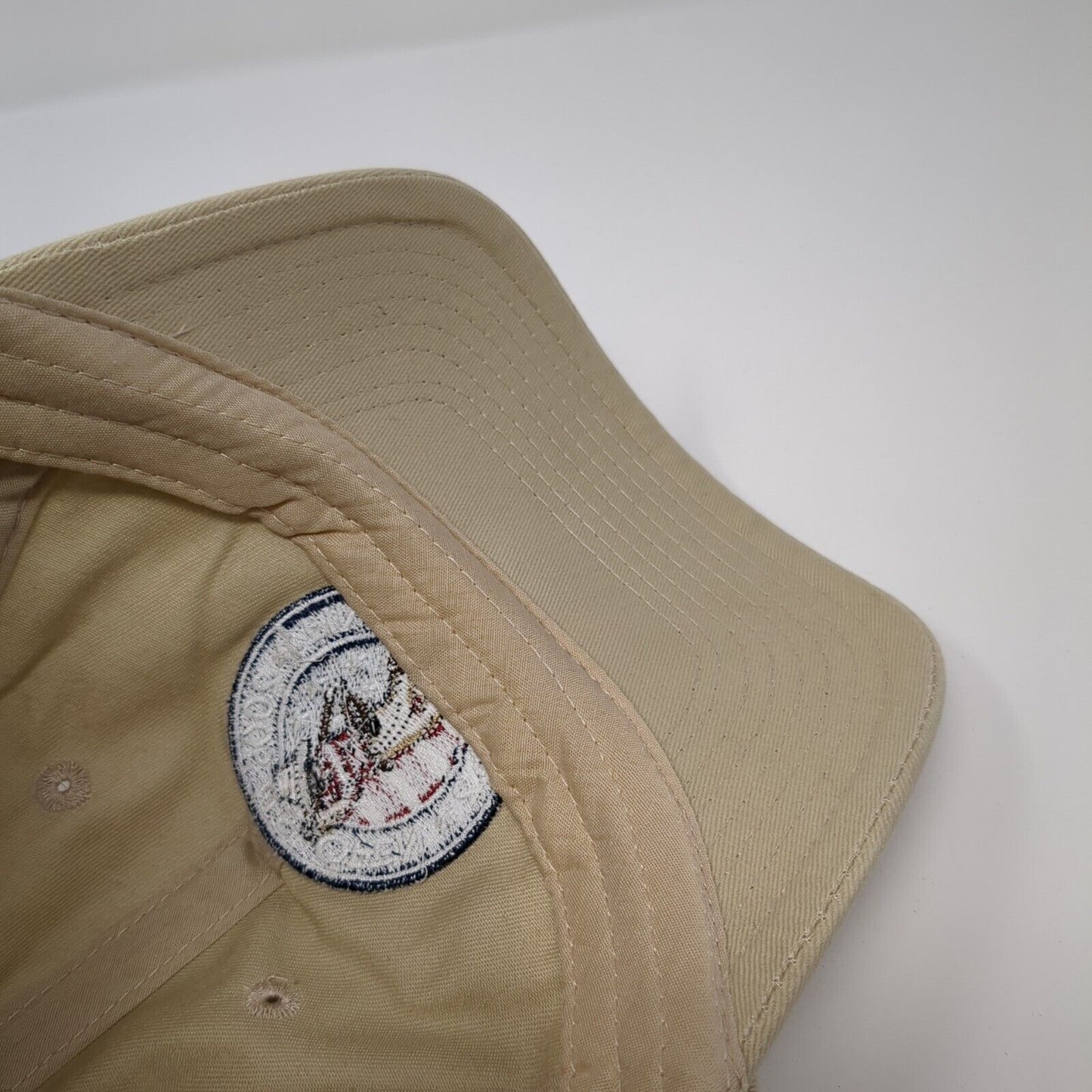 2005 US Open Pinehurst No. 2 Slideback Hat Tan One Size USGA Member