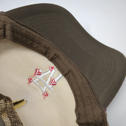 Lost Love NYC Trucker Hat Brown One Size Mesh Snapback Rope Hearts LA Logo
