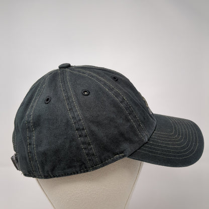 Adidas Slideback Hat Black Embroidered Logo 100% Cotton One Size Adjustable