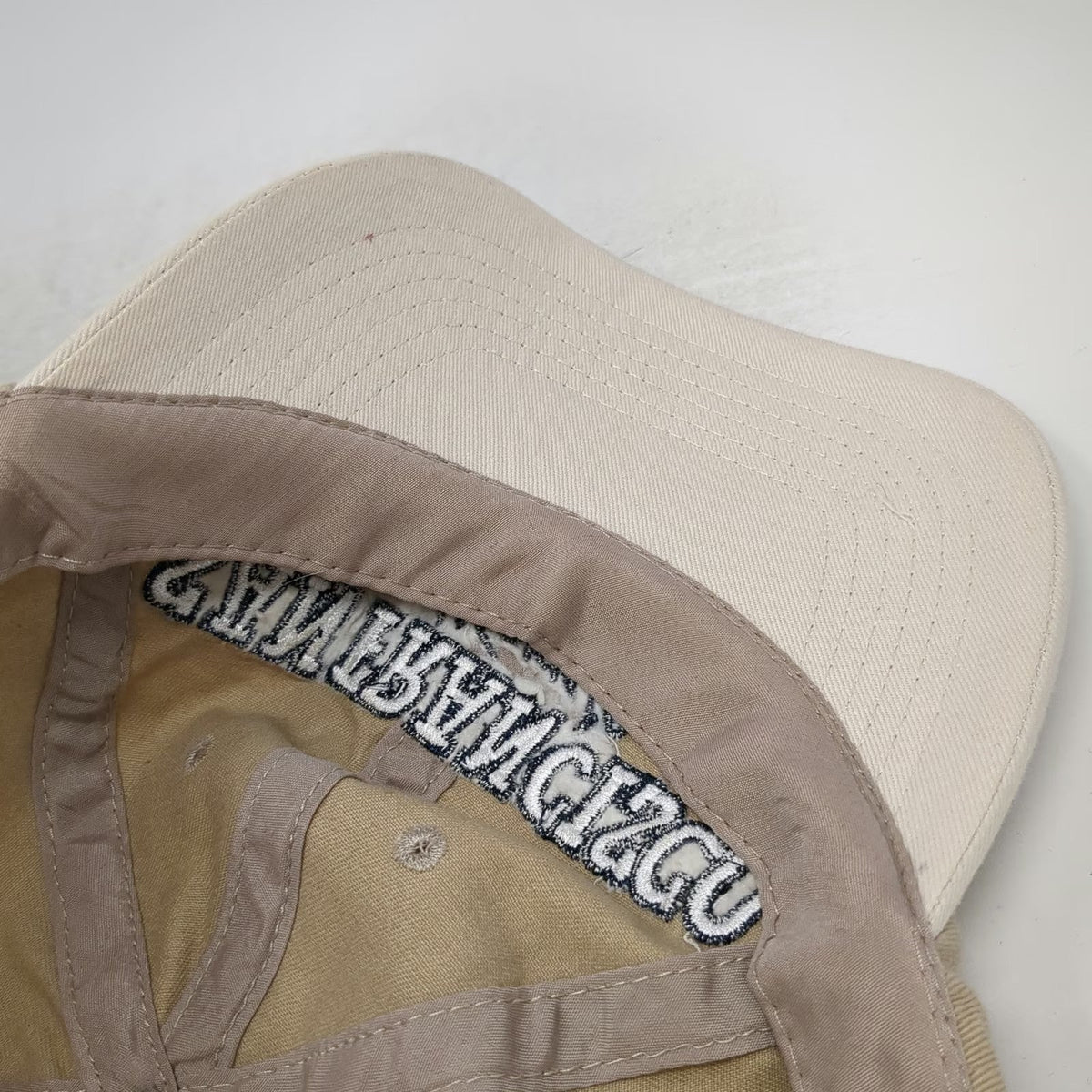 Beige Baseball Cap One Size San Francisco California SF City By The Bay USA Hat