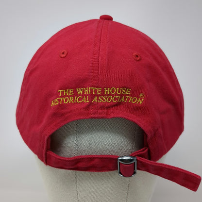Baseball Cap Red One Size Great Seal US Eagle White House Association Hat Gold