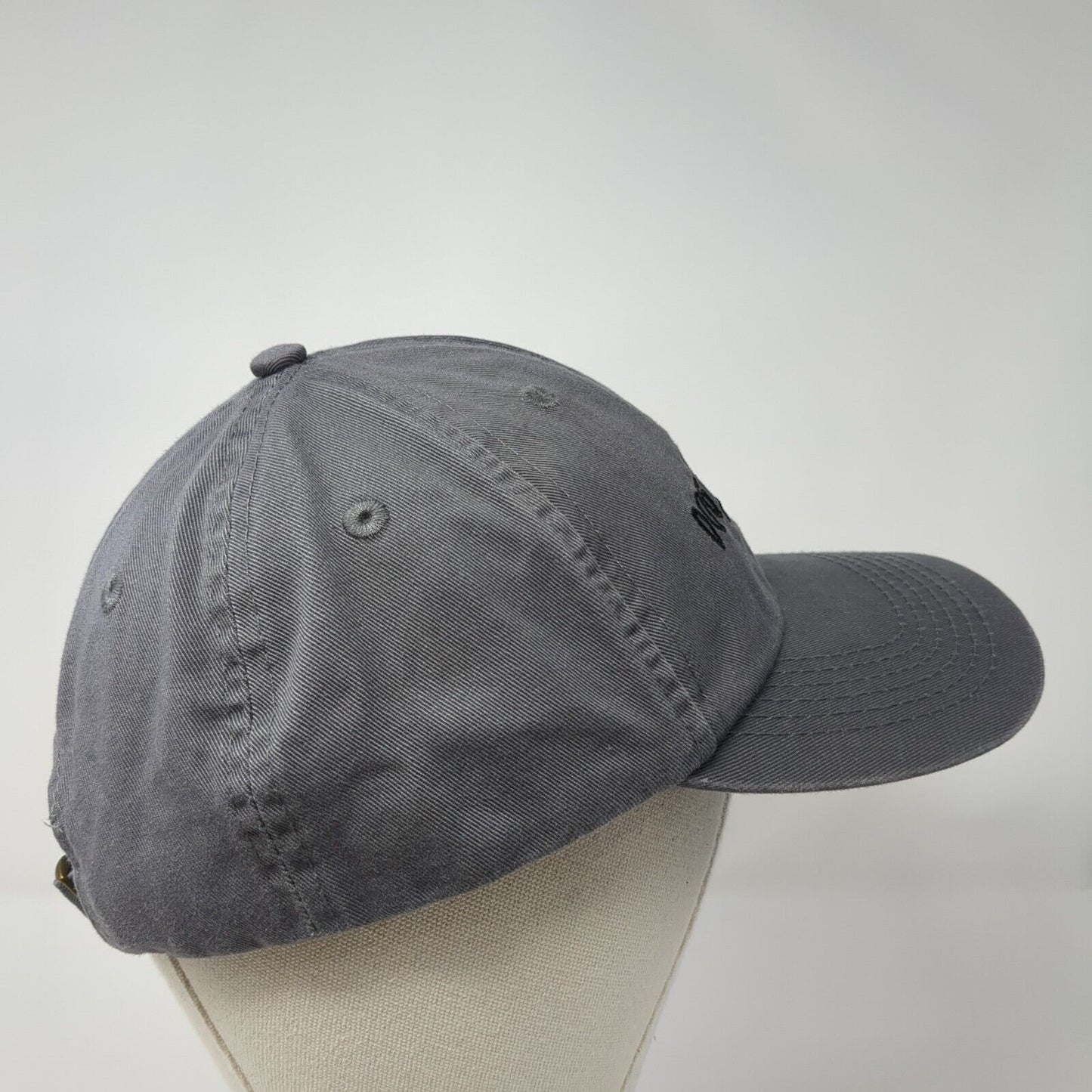 Dog Mom Paw Print Slideback Hat Gray One Size Adjustable Embroidered