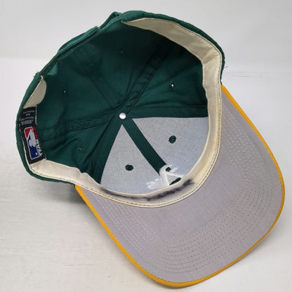 Outdoor Cap Baseball Cap Green Yellow One Size Oakland Athletics MLB Logo Hat