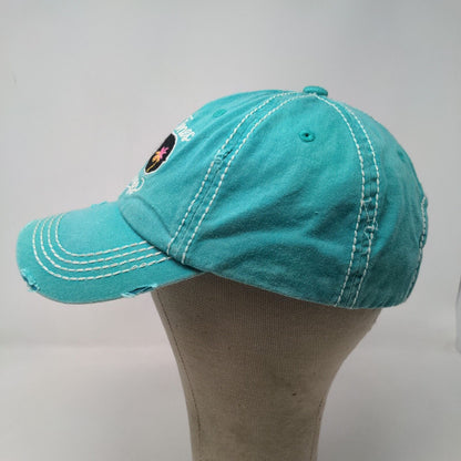 KB Ethos Women's Strapback Hat Blue Adjustable Embroidered Good Times Tan Lines