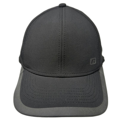 Russell Baseball Cap Black XL Stretch Fit Performance Athletic Heat Transfer Hat