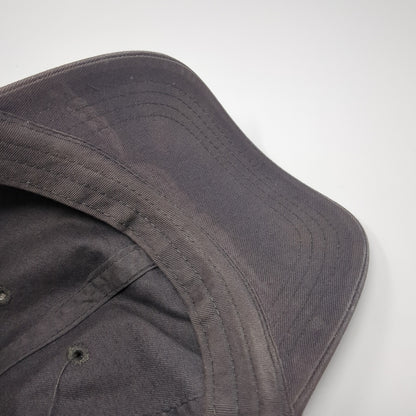 JV Horseshoe Slideback Hat Gray One Size Adjustable Solid 6 Panel