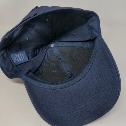 George Strapback Hat Blue One Size Adjustable Blank Solid Vent Holes