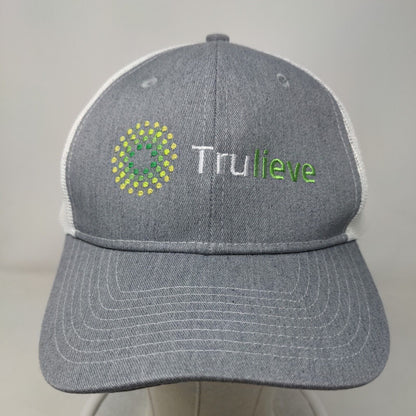 Trulieve Snapback Mesh Back Trucker Hat Gray One Size Port Authority