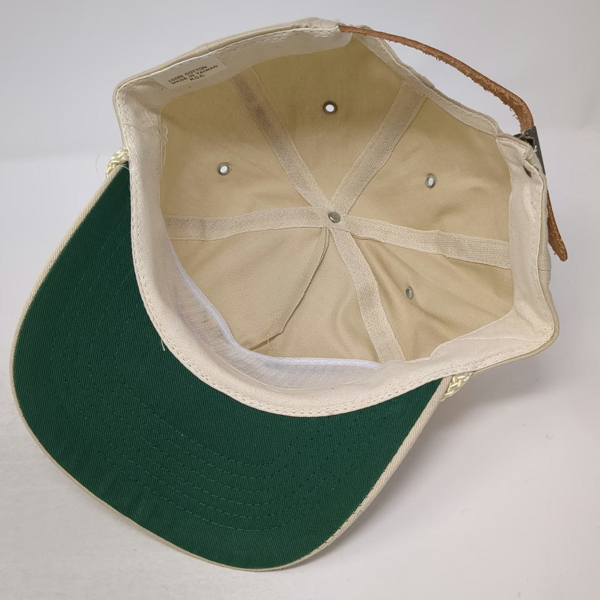 Komatsu Avance Series 5 Panel Beige One Size Rope Brim Loader Construction Hat