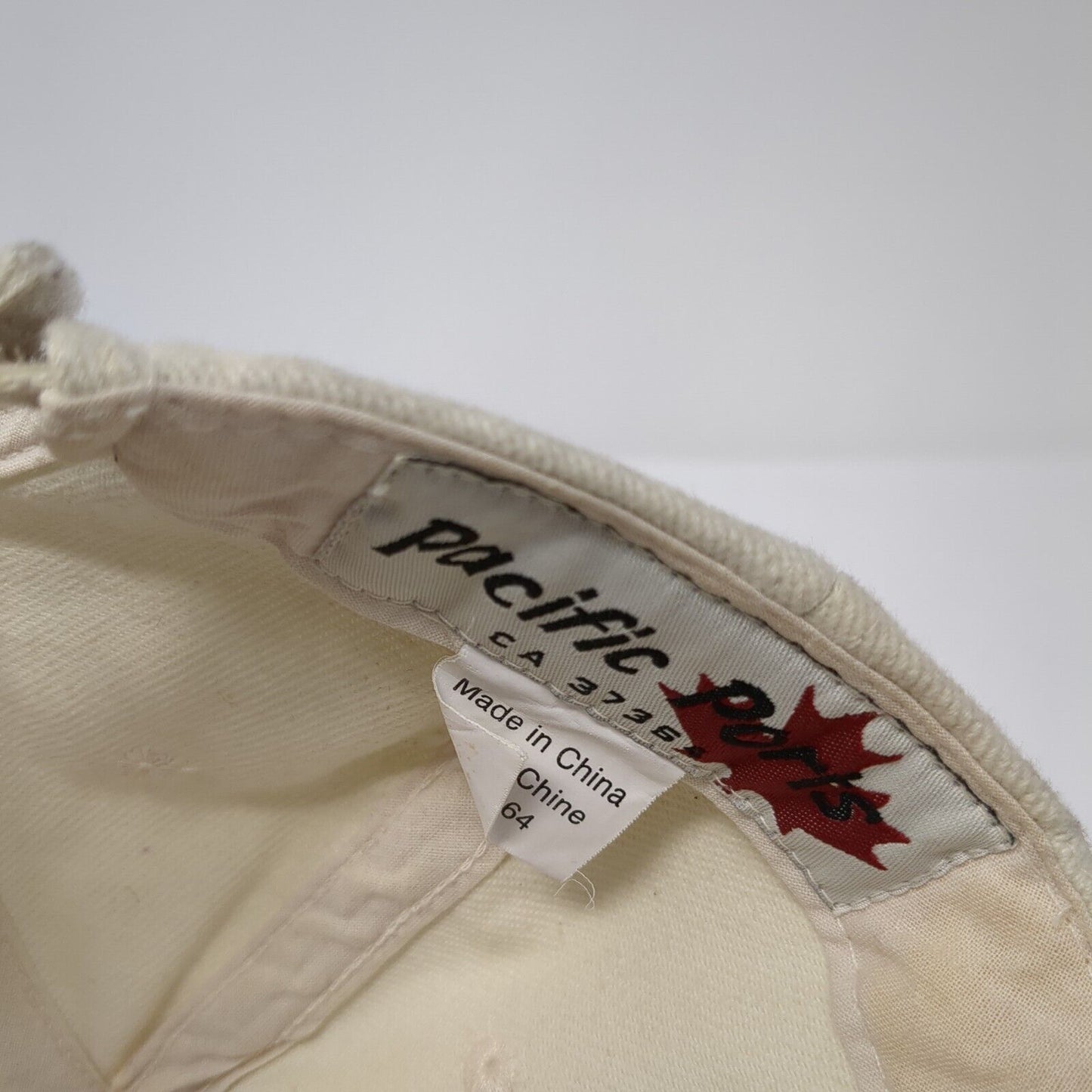 Letter C Canada Strapback Hat Tan One Size Adjustable Pacific Ports