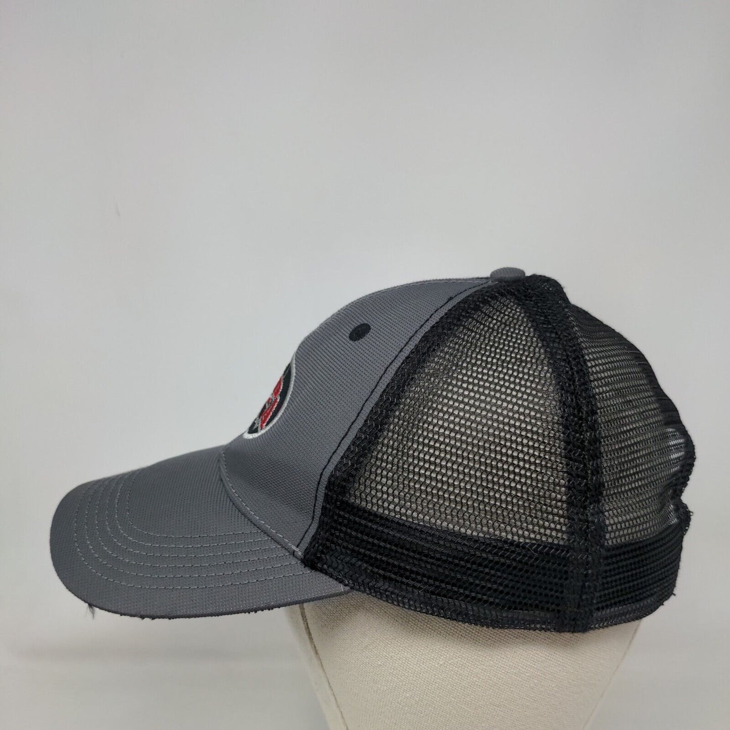 BPA Baseball Snapback Mesh Back Trucker Hat Gray One Size Colorblock
