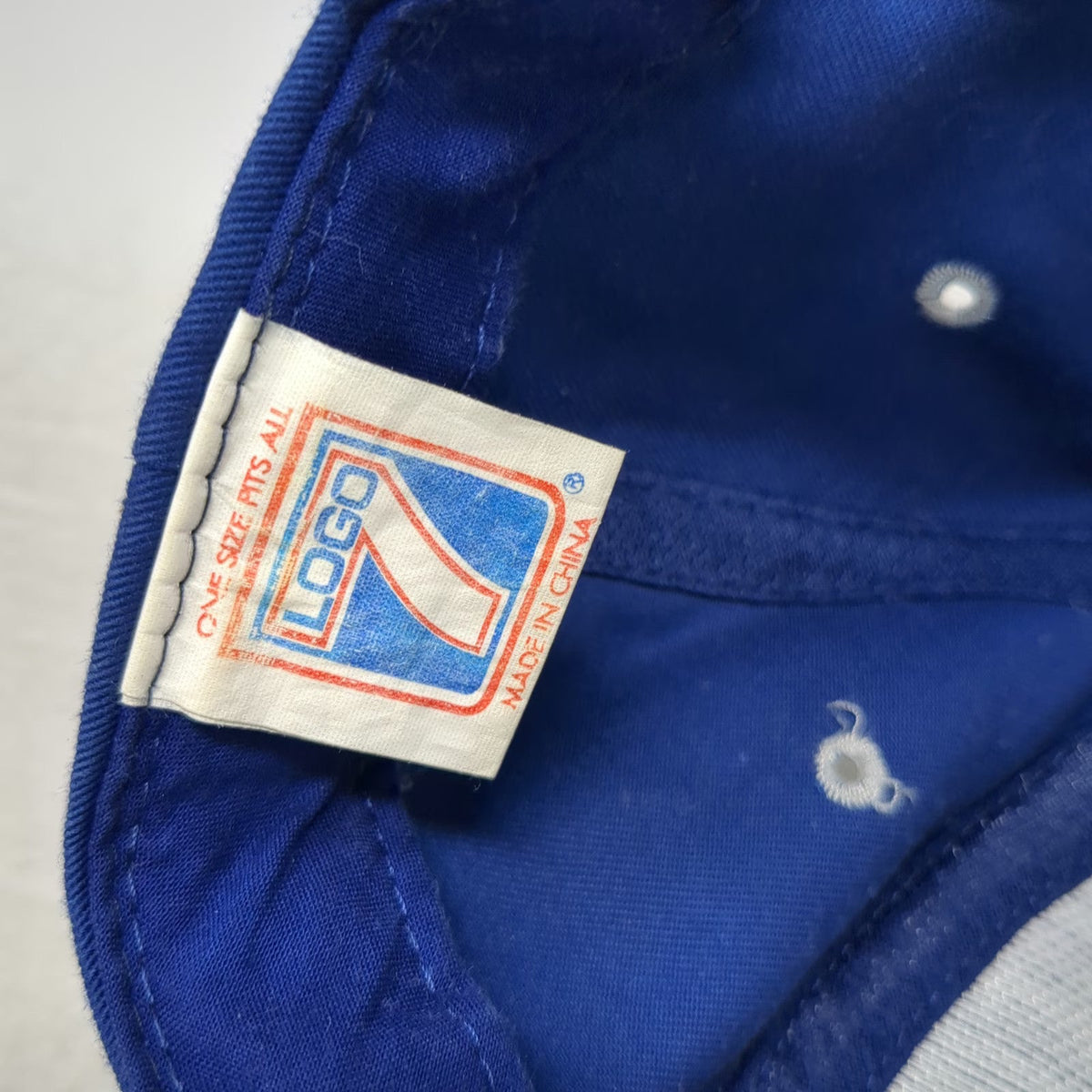 Dallas Cowboys NFL Logo 7 Snapback Blue Hat Embroidered Gray Underbrim Vintage