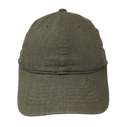 Unbranded Slideback Hat Green One Size Solid Adjustable Blank Outdoor