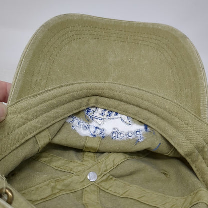 Anvil Baseball Cap Beige One Size Lake is good Fish Embroidery Cotton Hat Strap