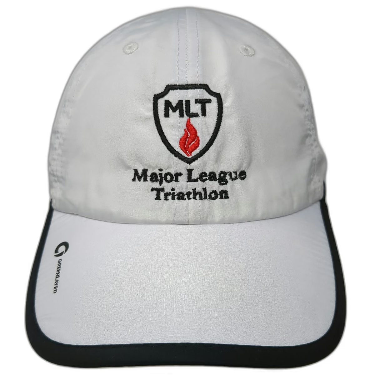 Greenlayer Baseball Cap White One Size Major League Triathlon MLT Strapback Hat