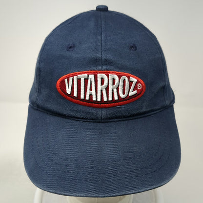 Vitarroz Blue Baseball Cap One Size Strapback Embroidered Patch Red White Hat