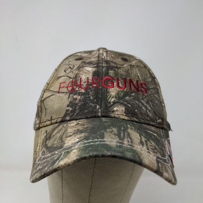 Four Guns Men's Slideback Camo Hat Size OSFA Embroidered Logo