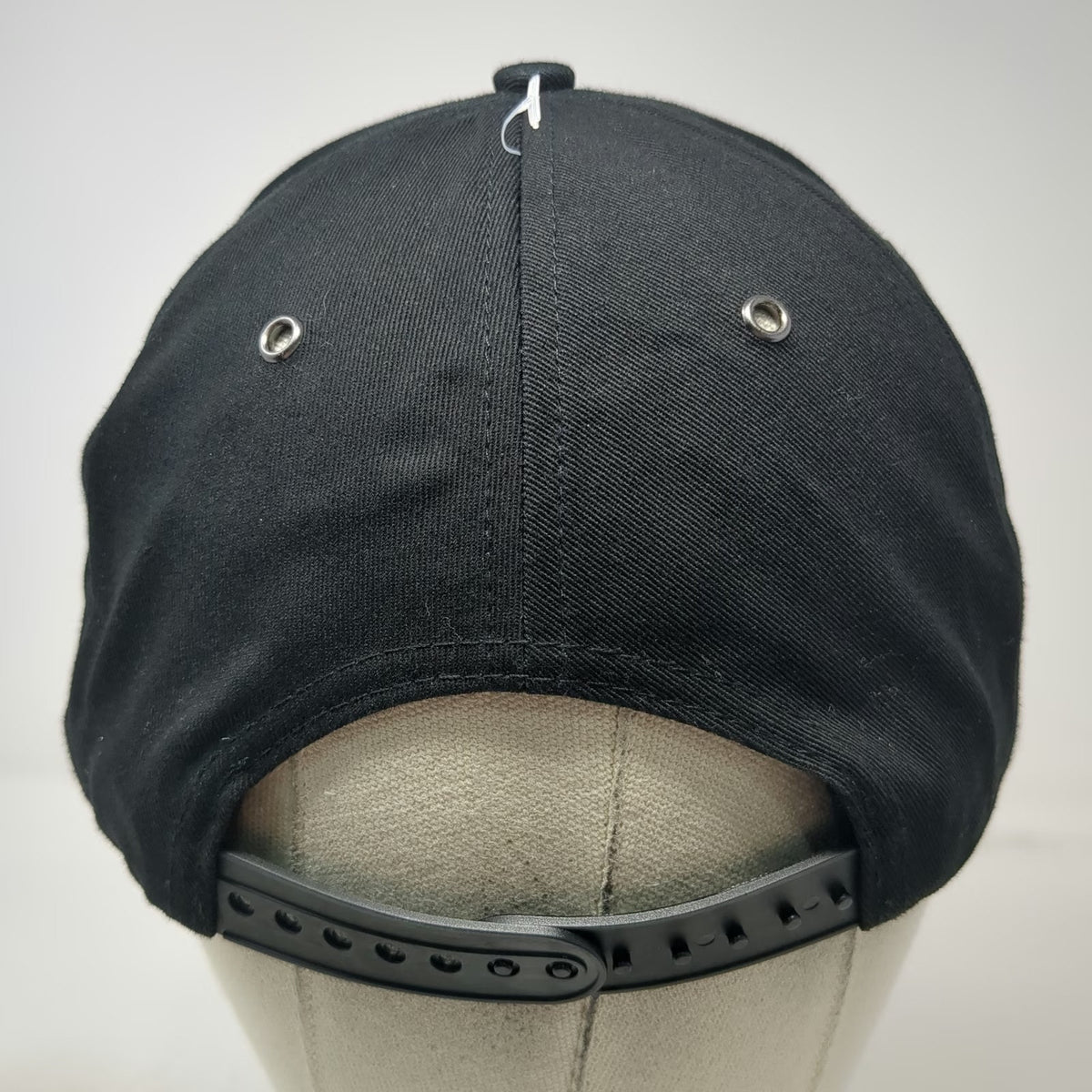 Cupbop Shhh Just Eat Snapback Hat Black Red One Size Flat Brim 3D Embroidery