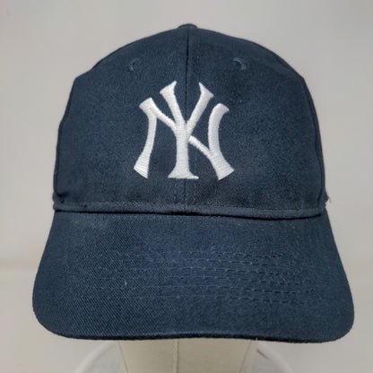 New York Yankees Men's Strapback Hat Blue Embroidered Logo MLB 100% Cotton