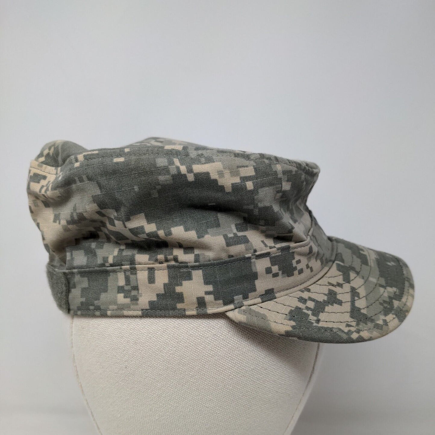 U.S. Military Mens Patrol Cap Green Digital Camo Size 6 3/4 Nylon Cotton Blend