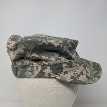 U.S. Military Mens Patrol Cap Green Digital Camo Size 6 3/4 Nylon Cotton Blend