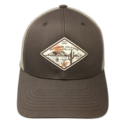 Yupoong Trucker Hat Brown One Size Roger Clyne Peacemakers Sonoran Born Patch