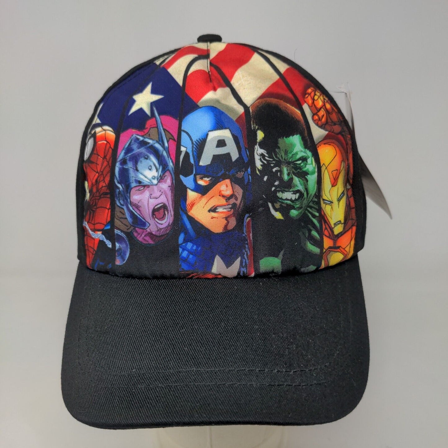 Marvel Avengers Walt Disney Men's Slideback Hat Graphic Logo W/Tags Cotton