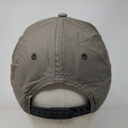 RSG Snapback Hat Tan One Size Adjustable Vented Holes Rope 6 Panel Pukka