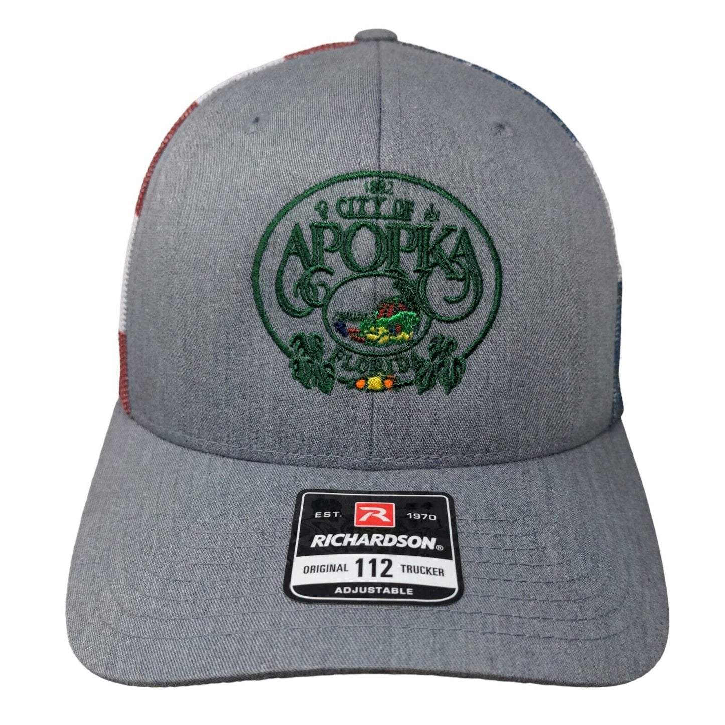 City Of Apopka Florida Mesh Back Trucker Hat Multi One Size Richardson 112