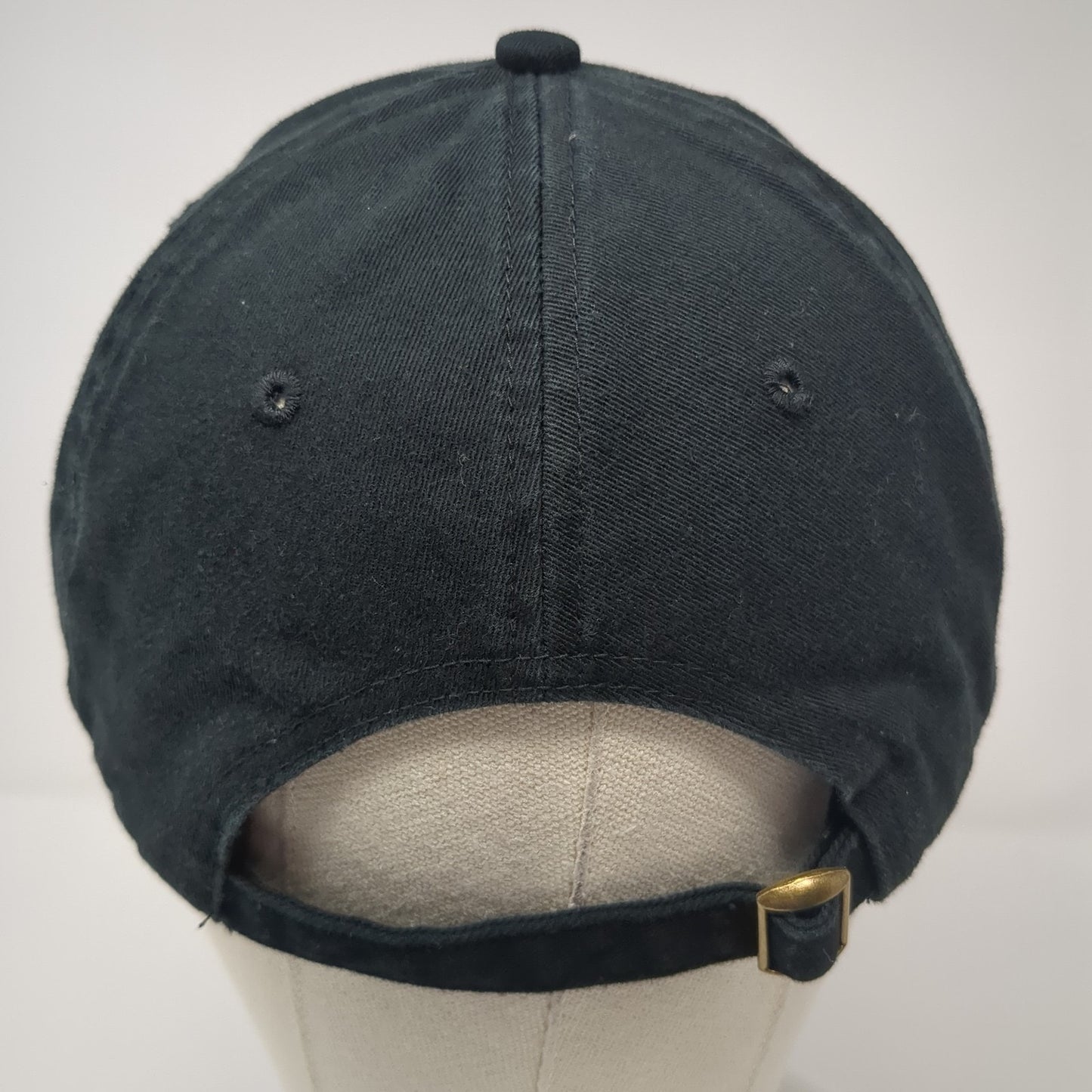 Rope Myers Slideback Baseball Cap Black One Size Adjustable Embroidered 6 Panel