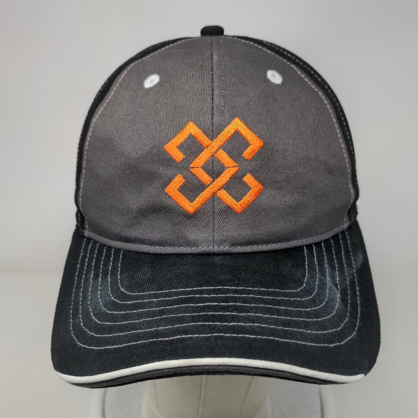 Monogram Strapback Hat Black One Size Embroidered Colorblock Sportsman