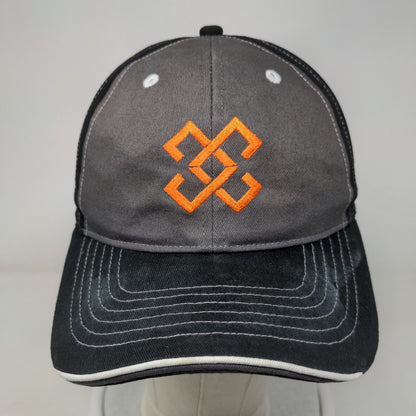 Monogram Strapback Hat Black One Size Embroidered Colorblock Sportsman