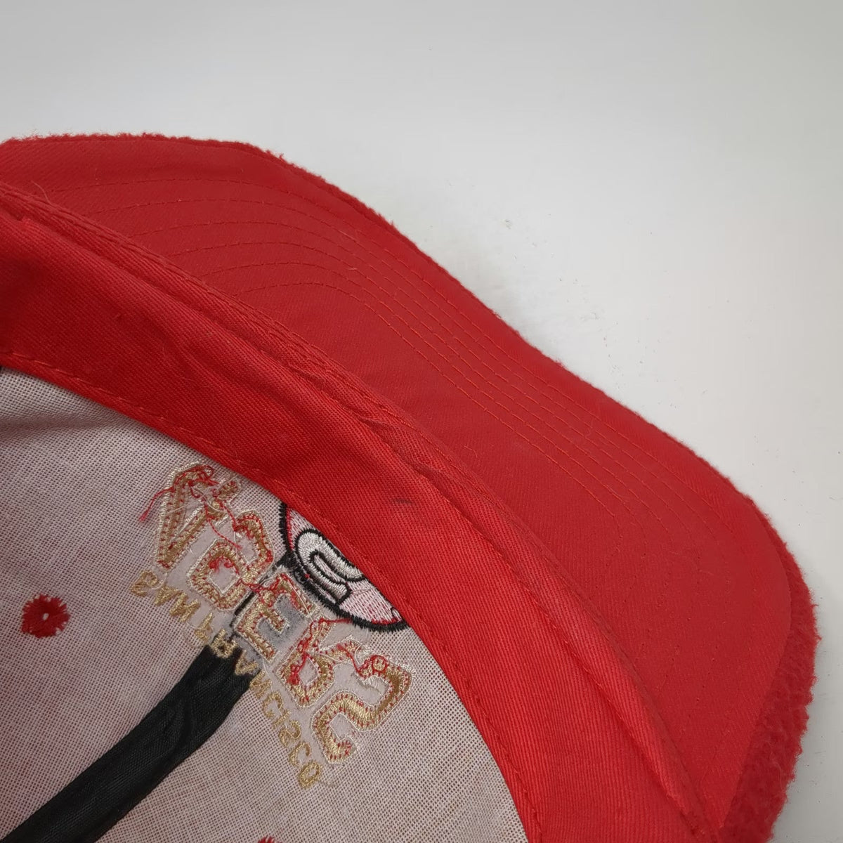 San Francisco 49ers NFL Schuessler Knitting Mills Red OS Fleece Strapback Hat