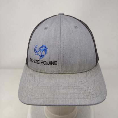 Tahoe Equine Snapback Mesh Back Trucker Hat Gray M/L Richardson