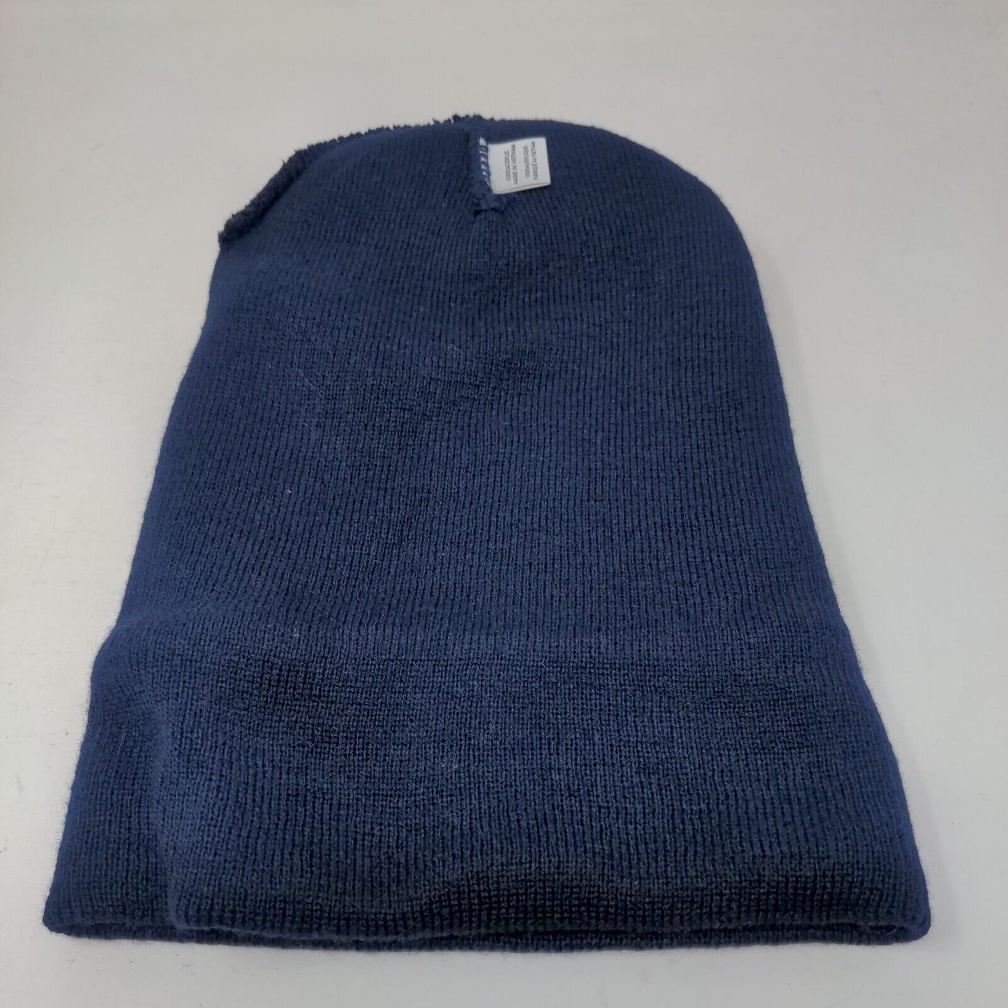 The YMCA Give Gallop Gather Knit Beanie Hat Blue One Size Embroidered