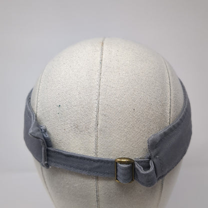 Unbranded Slideback Visor Hat Gray One Size Solid Adjustable Blank