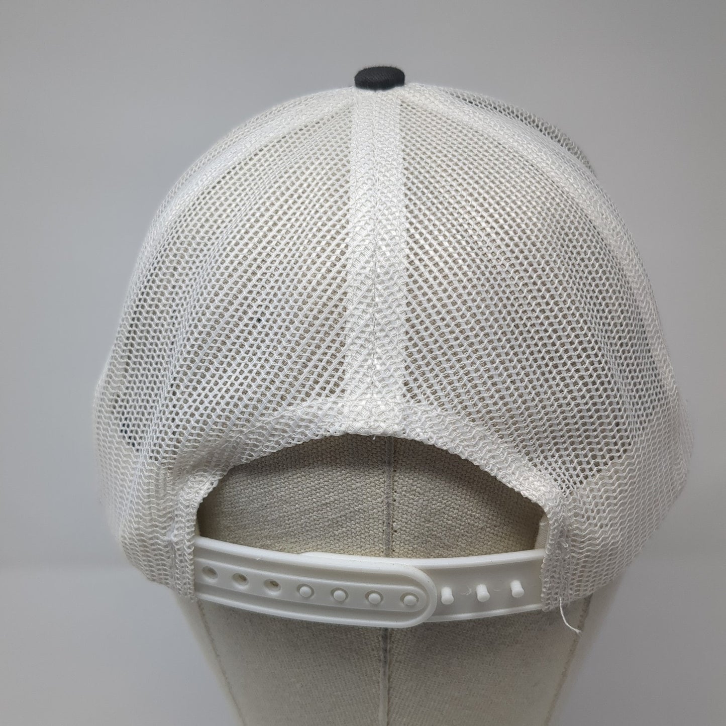 Port Authority Trucker Hat Gray One Size Adjustable Mesh Back Embroidered