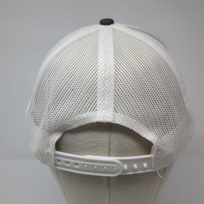 Port Authority Trucker Hat Gray One Size Adjustable Mesh Back Embroidered