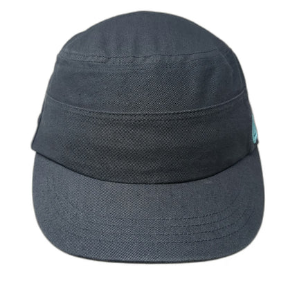 Adidas Army Cap Gray One Size Adjustable Cotton Hat Slideback Blue Patch Logo
