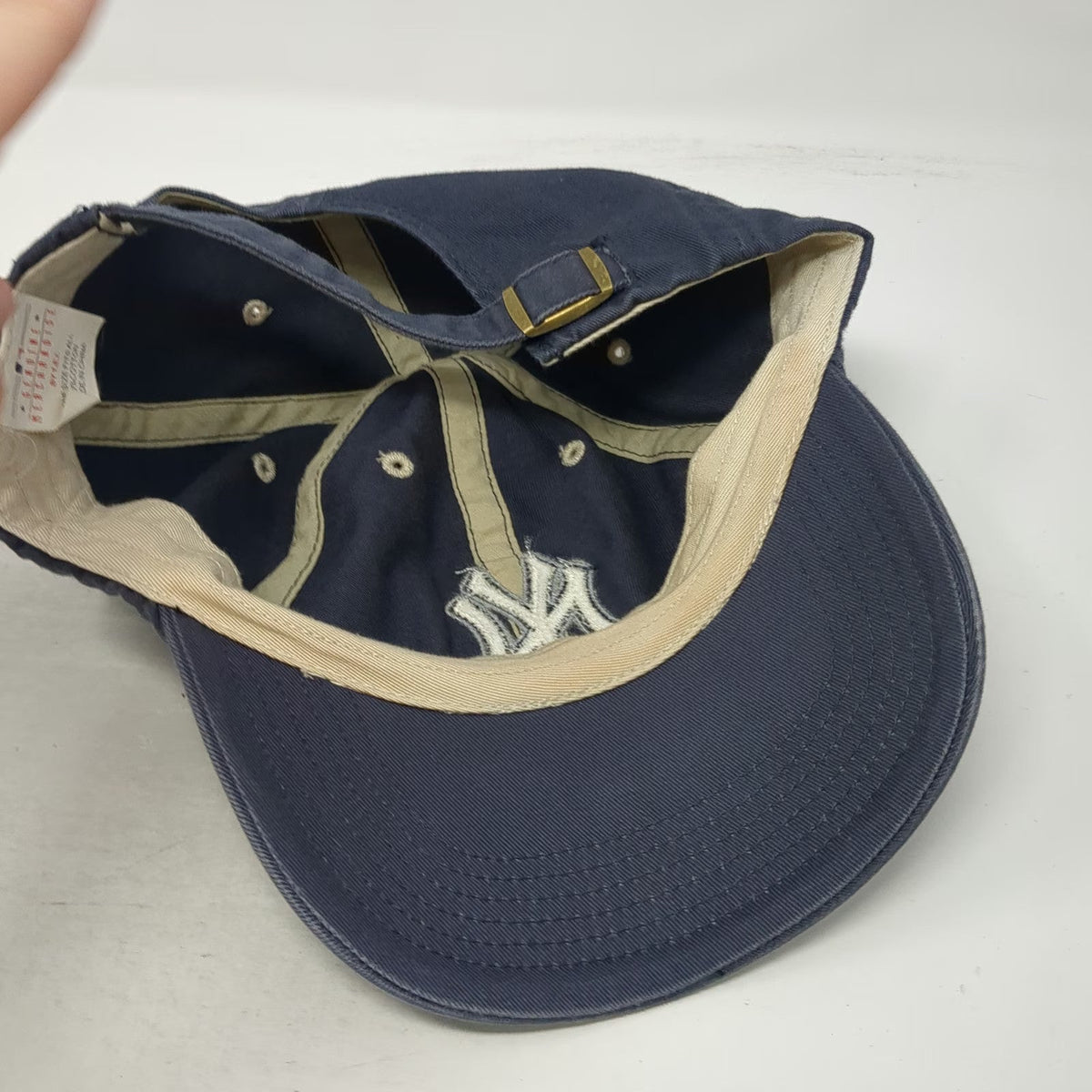 T.E.I. New York Yankees MLB Baseball Cap Blue OSFM Embroidered Logo Cotton Hat
