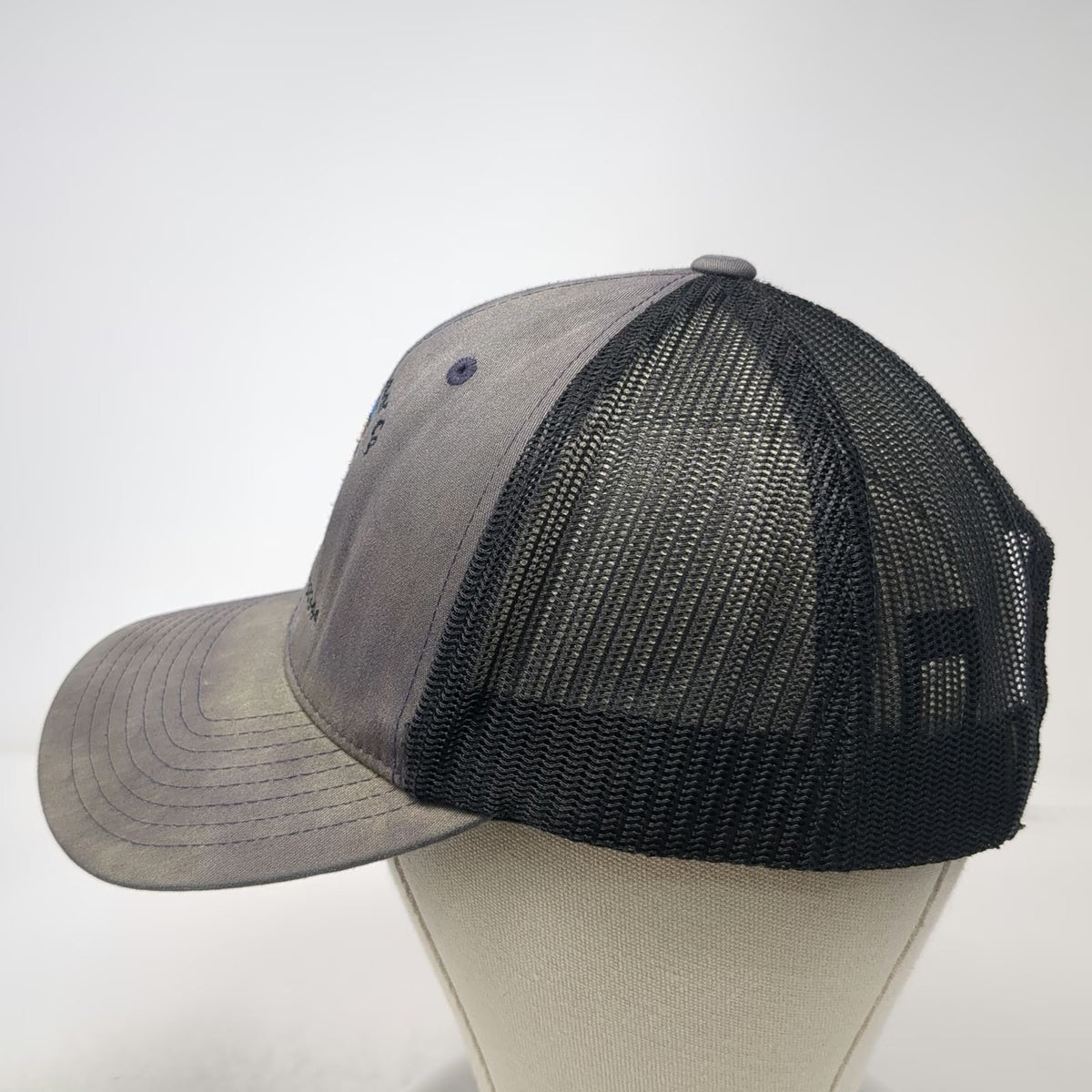 Sport-Tek Trucker Hat Blue One Size Bi-Rite Lumber Co Beaver Mesh Snapback