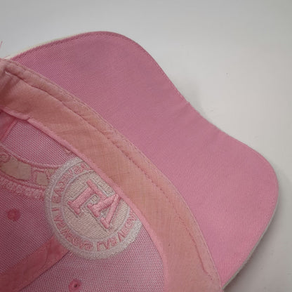 Koshkash Headwear Las Vegas Pink One Size Baseball Cap Hat Strapback Logo Silver