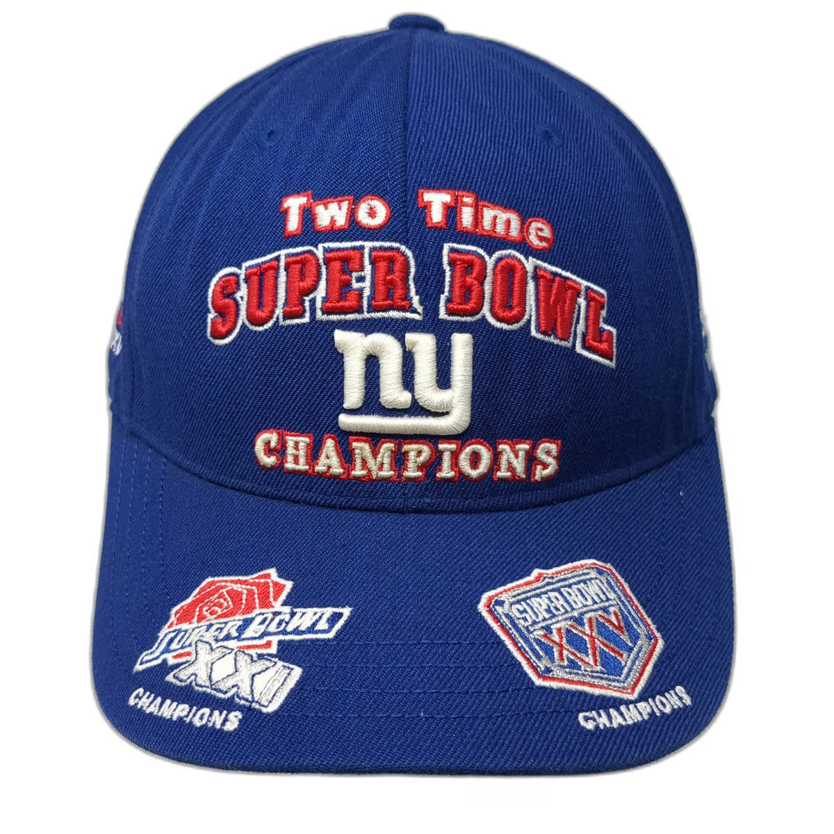 Reebok NFL New York Giants Blue 7 1/2 Baseball Cap Super Bowl XXI XXV Champs Hat