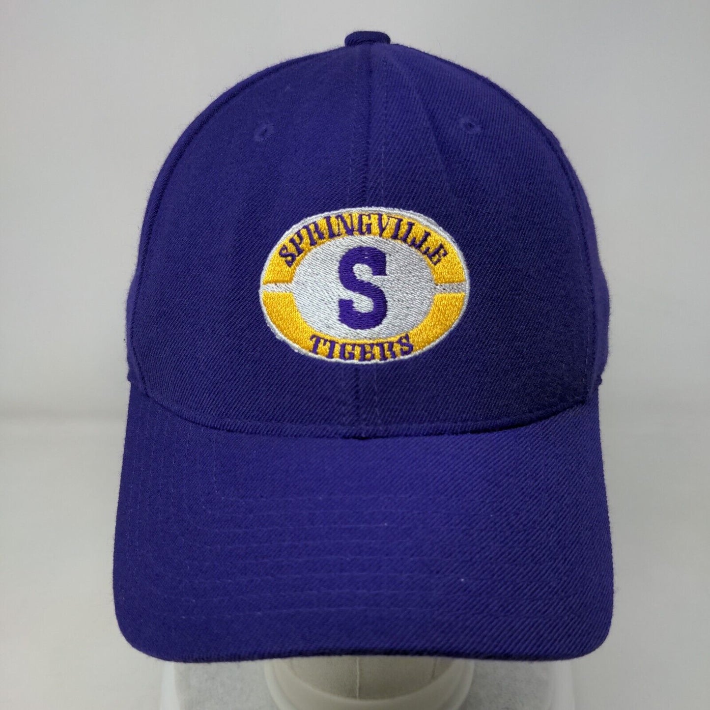Springville Tigers Snapback Hat Purple Adult Embroidered 6 Panel Pacific