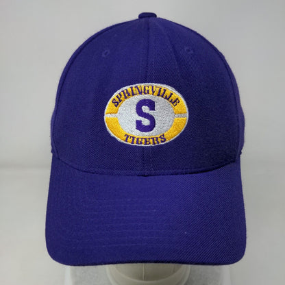 Springville Tigers Snapback Hat Purple Adult Embroidered 6 Panel Pacific